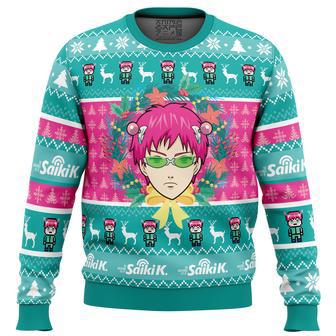 Christmas at School Saiki Kusuo no Psi-nan Ugly Christmas Sweater | Favorety