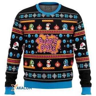 Christmas Bubble Bobble Gift For Fan Anime Christmas Ugly Sweater | Favorety UK