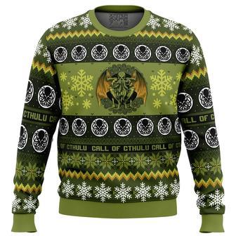 Christmas Call of Cthulu Board Games Ugly Christmas Sweater | Favorety