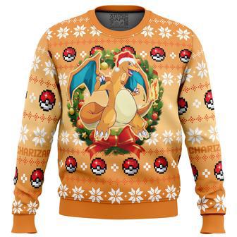 Christmas Charizard Pokemon Ugly Christmas Sweater | Favorety AU