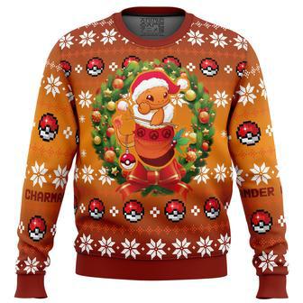 Christmas Charmander Pokemon Ugly Christmas Sweater | Favorety DE