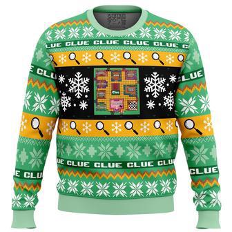 Christmas Clue Board Games Ugly Christmas Sweater | Favorety