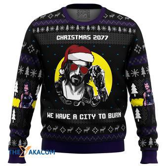 Christmas Cyberpunk Gift For Fan Anime Christmas Ugly Sweater | Favorety DE