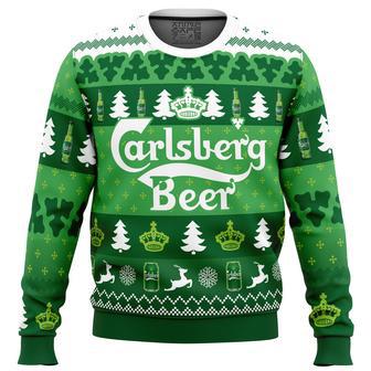 Christmas Drink Carlsberg Beer Ugly Christmas Sweater | Favorety