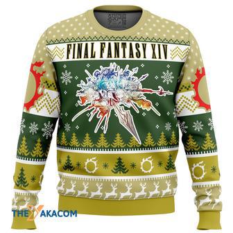 Christmas Fantasy Final Fantasy XIV Gift For Fan Anime Christmas Ugly Sweater | Favorety UK