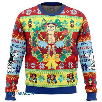 Christmas Franky One Piece Gift For Fan Anime Christmas Ugly Sweater | Favorety CA