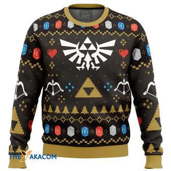 Christmas Hero Legend of Zelda Custom Gift For Fan Anime Christmas Ugly Sweater | Favorety DE