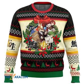 Christmas Is Here Mushoku Tensei Jobless Reincarnation Gift For Fan Anime Christmas Ugly Sweater | Favorety CA