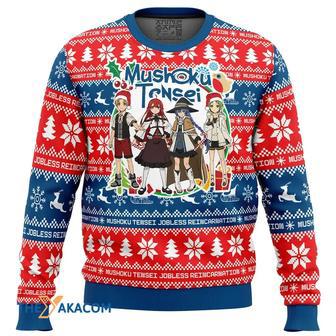 Christmas Joy Mushoku Tensei Jobless Reincarnation Custom Gift For Fan Anime Christmas Ugly Sweater | Favorety