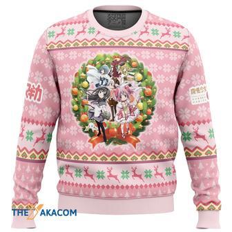 Christmas Magic Puella Magi Madoka Magica Gift For Fan Anime Christmas Ugly Sweater | Favorety