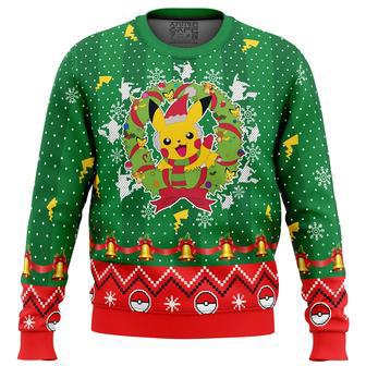 Christmas Pikachu Pokemon Ugly Christmas Sweater | Favorety CA