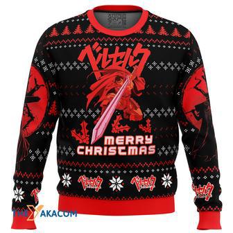 Christmas Red Guts Berzerk Gift For Fan Anime Christmas Ugly Sweater | Favorety AU