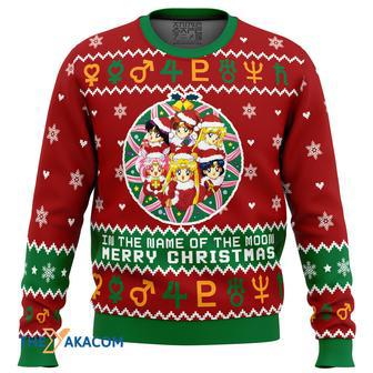 Christmas Sailor Guardians Sailor Moon Gift For Fan Anime Christmas Ugly Sweater | Favorety UK