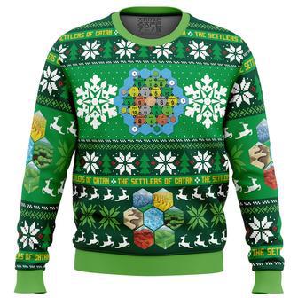 Christmas Settlers of Catan Board Games Ugly Christmas Sweater | Favorety AU