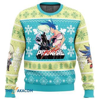 Christmas Snowflakes Promare Custom Gift For Fan Anime Christmas Ugly Sweater | Favorety UK