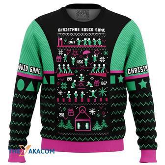 Christmas Squid Game Custom Gift For Fan Anime Christmas Ugly Sweater | Favorety DE