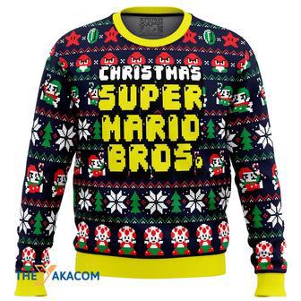 Christmas Super Mario Bros. Gift For Fan Anime Christmas Ugly Sweater | Favorety UK