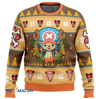 Christmas Tony Chopper One Piece Custom Gift For Fan Anime Christmas Ugly Sweater | Favorety