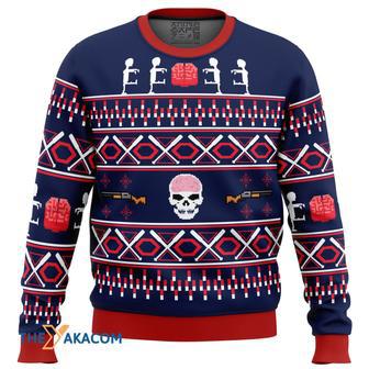 Christmas Zombie Custom Gift For Fan Anime Christmas Ugly Sweater | Favorety AU