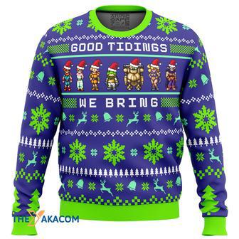 Chrono Trigger Good Tidings We Bring Gift For Fan Anime Christmas Ugly Sweater | Favorety