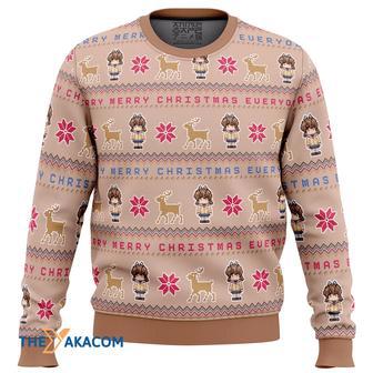 Clannad Merry Mery Christmas Furukawa Nagisa Gift For Fan Anime Christmas Ugly Sweater | Favorety UK