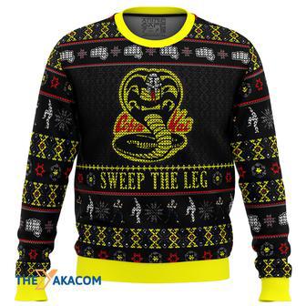 Cobra Kai Sweep The Leg Karate Kid Gift For Fan Anime Christmas Ugly Sweater | Favorety UK