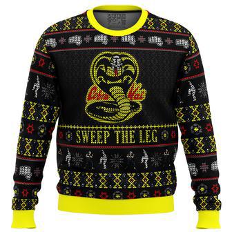 Cobra Kai Sweep The Leg Karate Kid Ugly Christmas Sweater | Favorety DE