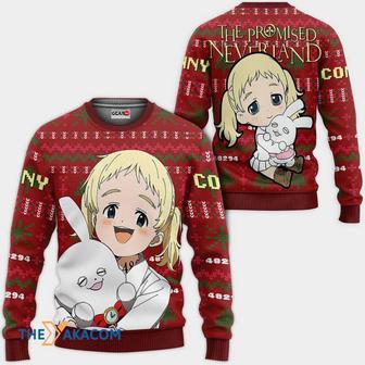 Conny Anime The Promised Neverland Custom Gift For Fan Anime Christmas Ugly Sweater | Favorety