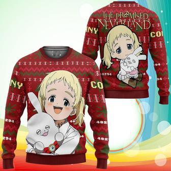 Conny Ugly Christmas Sweater Anime The Promised Neverland Xmas Gifts | Favorety CA