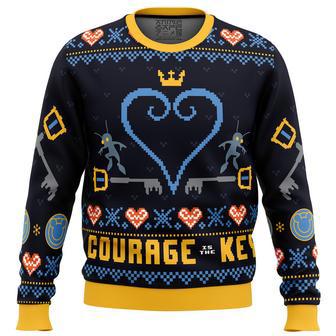 Courage is the Key Kingdom Hearts Ugly Christmas Sweater | Favorety CA