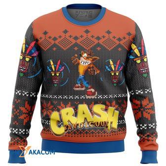 Crash Bandicoot Alt Gift For Fan Anime Christmas Ugly Sweater | Favorety