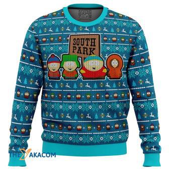 Crazy Main Characters South Park Gift For Fan Anime Christmas Ugly Sweater | Favorety UK