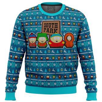 Crazy Main Characters South Park Ugly Christmas Sweater | Favorety