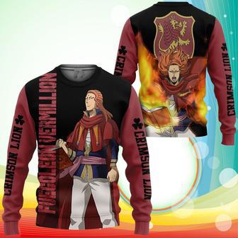 Crimson Lion Fuegoleon Vermillion Sweatshirt Black Clover Anime Printed Sweater | Favorety DE