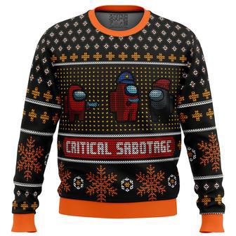 Critical Sabotage Among Us Ugly Christmas Sweater | Favorety