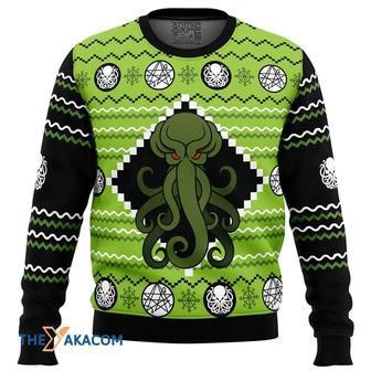 Cthulhu Gift For Fan Anime Christmas Ugly Sweater | Favorety