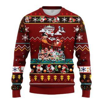 Cute Dragon Ball Anime Characters Xmas Wool Knitted Ugly Sweater | Favorety DE