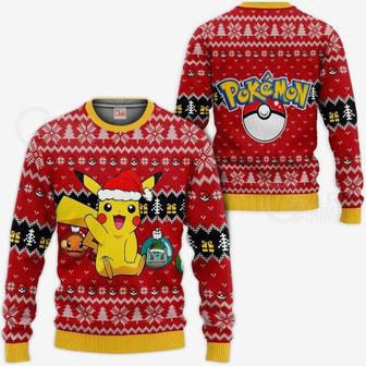 Cute Pikachu Ugly Christmas Pokemon Anime Xmas Knitted Sweater | Favorety UK