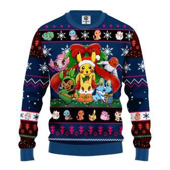 Cute Pokemon Merry Xmas Ugly Christmas Sweater | Favorety