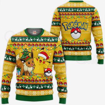 Cute Pokemon Xmas Pikachu Ugly Christmas Sweater | Favorety AU