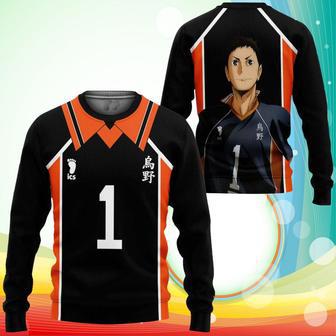 Daichi Sawamura Karasuno Sweatshirt Shirts Haikyuu Anime Costume | Favorety