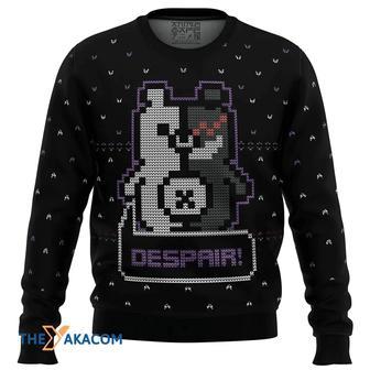 Danganropa Monokuma Despair Custom Gift For Fan Anime Christmas Ugly Sweater | Favorety UK