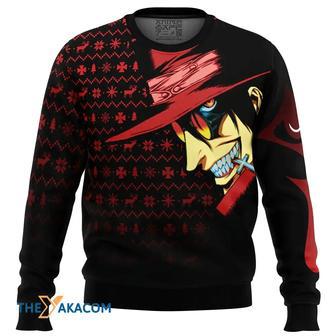 Dark Fanstasy Alucard Hellsing Custom Gift For Fan Anime Christmas Ugly Sweater | Favorety UK