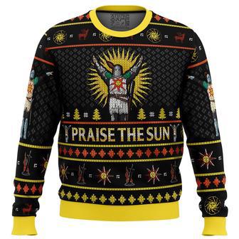 Dark Souls Praise the Sun Ugly Christmas Sweater | Favorety CA