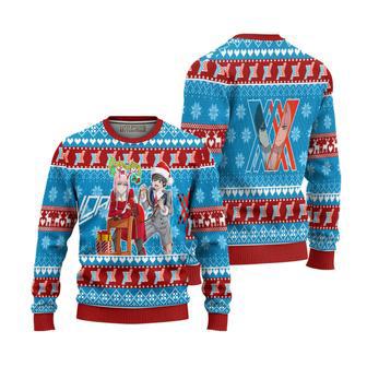 Darling In The Franxx Knitted Sweatshirt Zero Two x Hiro Ugly Sweater Christmas Gift | Favorety AU