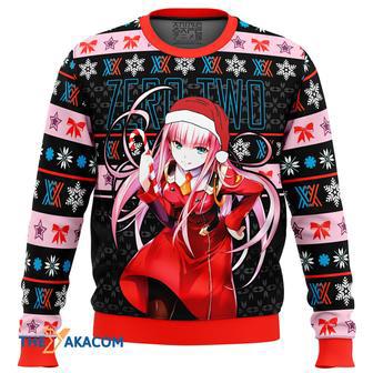 Darling in the Franxx Zero Two Gift For Fan Anime Christmas Ugly Sweater | Favorety UK