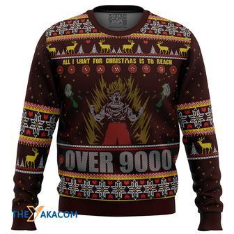 DBZ Goku Over Dragon Ball Z Gift For Fan Anime Christmas Ugly Sweater | Favorety CA