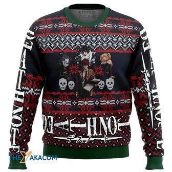 Death Note Characters Alt Gift For Fan Anime Christmas Ugly Sweater | Favorety CA