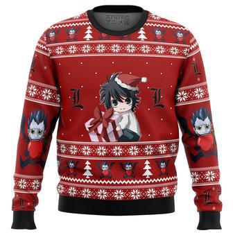 Death Note Chibi L Ugly Christmas Sweater | Favorety UK