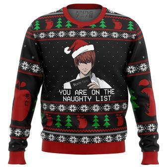 Death Note Naughty List Ugly Christmas Sweater | Favorety UK